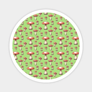 Mushroom Tiled Pattern 01 Magnet